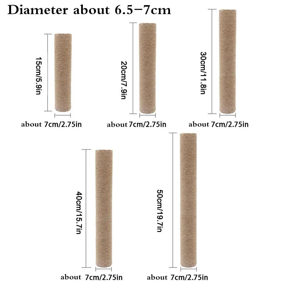 Pişik Ağacı Qülləsi üçün Pişik Cırmaq Dirəyi Sisal İpi dolaşıq Pişik Balası Oyuncaq DIY Pişik Dırmaşma Çərçivəsi Əvəzedici Dirək Cızma Mebeli