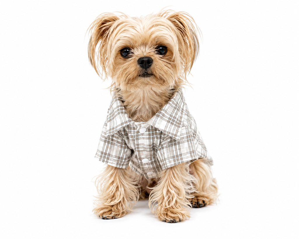 Dog clothes Spring Summer Plaid Shirt for Dogs And Cats Fashionable Cute Pet Clothing Suitable for Small to Medium Dogs