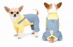 Hundekleidung Ganzjährig Weiches, dehnbares Haustier-Shirt für Welpen, Kätzchen, Atmungsaktive Baumwoll-Haustierkostüme, Gestreifte Alltagsoutfits