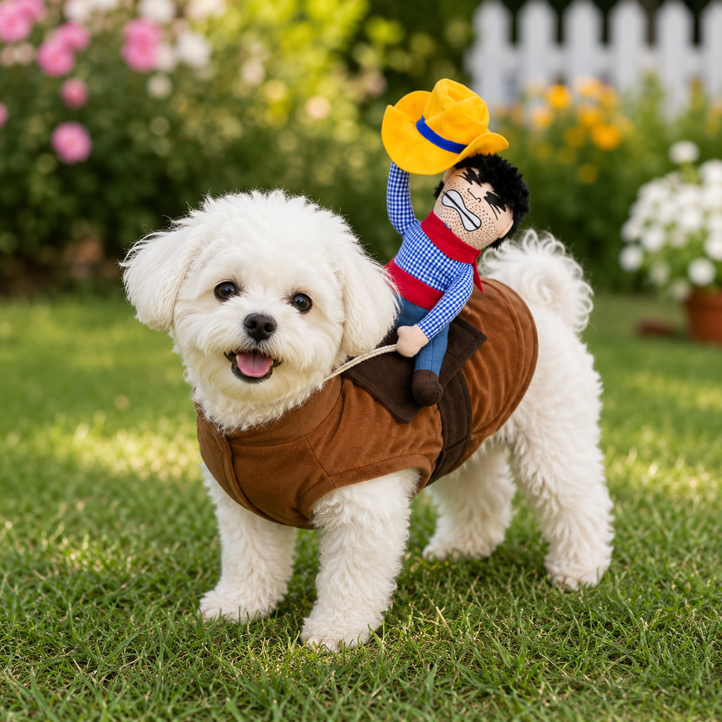 Hundekleidung Lustiges Cosplay Halloween Kostüm Welpen Kätzchen Cowboy Kleidung Kreative Haustier Neuheit Party Outfits Bulldogge Mops Chihuahua