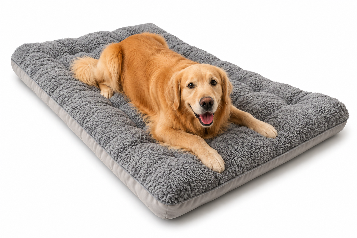 Böyük Plush İt Yatağı Divan Qalınlaşdırılmış Super Yumşaq Polyester Ev Heyvanı Döyşəyi Kiçik Orta Böyük İt Yatağı Üçün İt Qəfəsi Döyşəyi