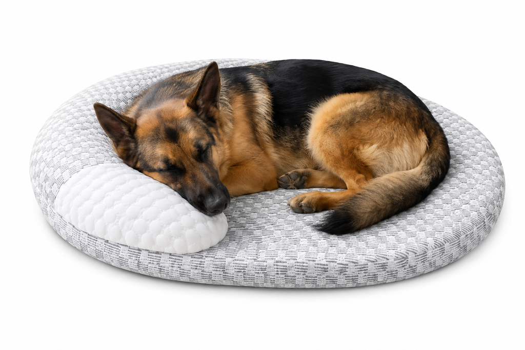 Kühlendes Hundebett Sommer Eisseide Katzenmatte Ovales Haustiernest Atmungsaktive Wärmeableitung Kühlmatte für kleine, mittlere, große Hunde und Katzen