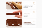 Four Seasons Bathtub Cat House Semi-Enclosed Felt Cat Bed Sturdy Washbasin Design for Claws Sharpening And Sleeping