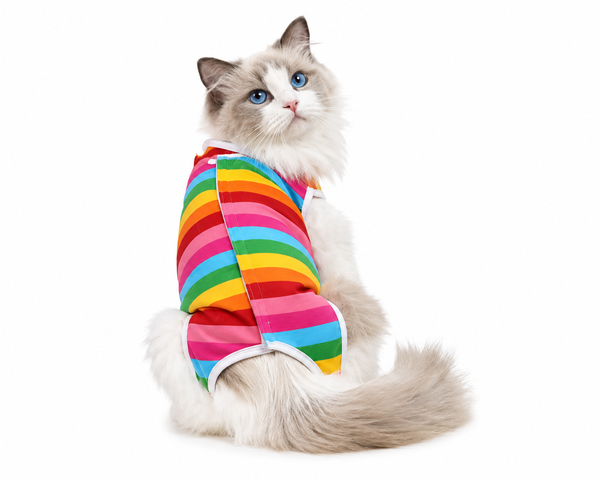 Cat Sterilization Suit Anti-licking Surgery After Recovery Pet Care Breathable Clothes Spring Summer Cat Clothing New