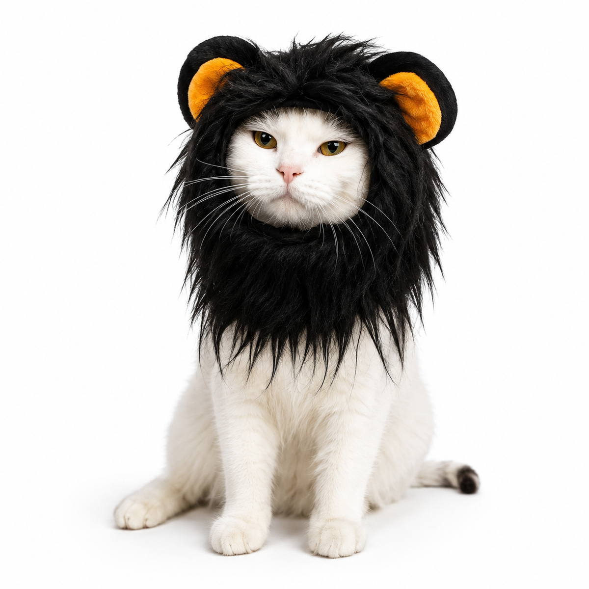 New Cute Funny Pets Clothes Cap Cute Cat Wig Lion Mane Costume Cosplay Kitten Dog Hat With Ears Fancy Party Supplies