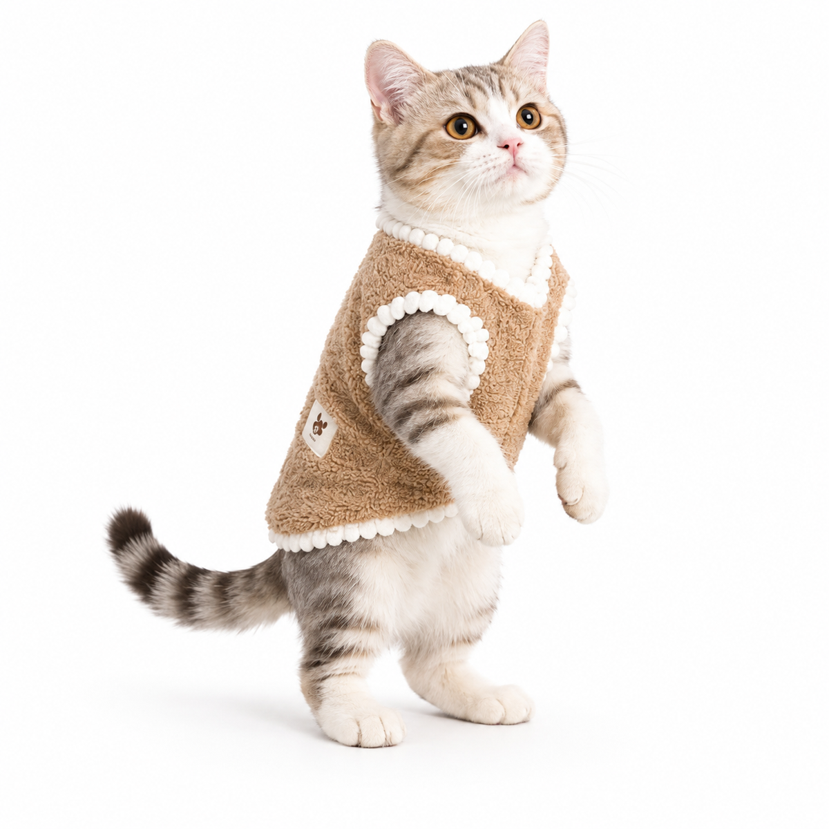 Soft Cozy Cat Clothes Autumn Winter Warm Fleece Sweatshirt for Small Dogs Puppy Kitten Jacket Coat Pet Costume Sweater