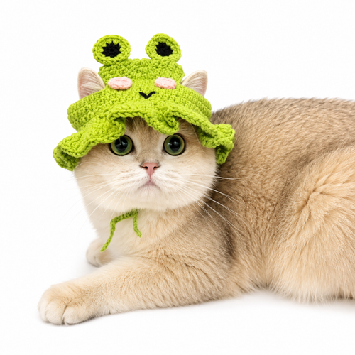Autumn Winter Cat Hat Elastic Cute Refined Pet Hat Puppy Kittens Knitted Hat Party Photo Shoot Props Decoration Cat Accessories