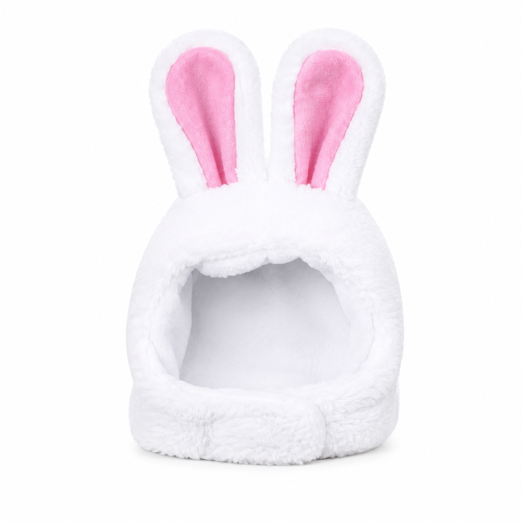 Cat Decorative Pet Products New Warm Cat Head Cover Rabbit Ear Plush Hat Lamb Accessories Pet Hat Cat Clothes  S9M7