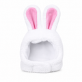 Cat Decorative Pet Products New Warm Cat Head Cover Rabbit Ear Plush Hat Lamb Accessories Pet Hat Cat Clothes  S9M7
