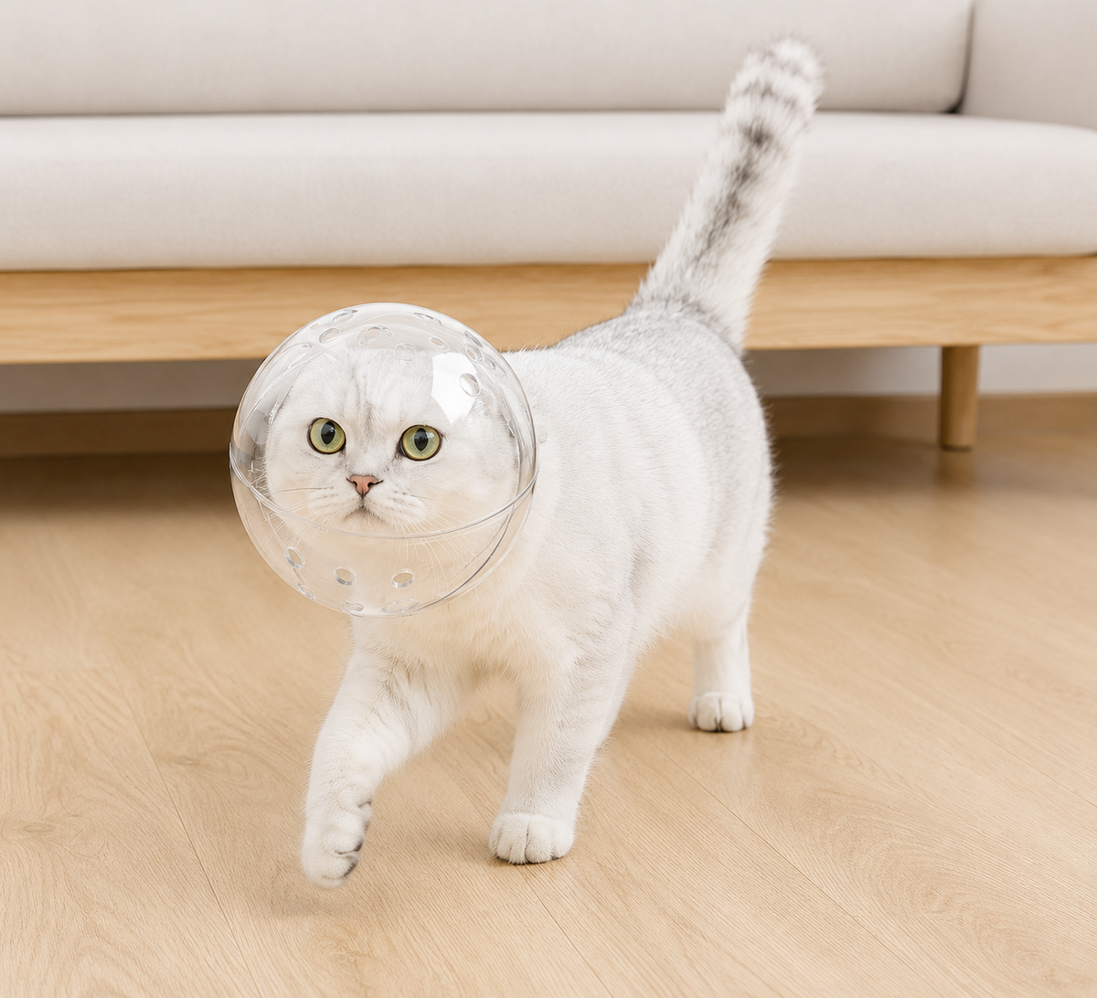 Cat head protection ball, pet grooming accessories, breathable mask, swimming helmet, cat supplies