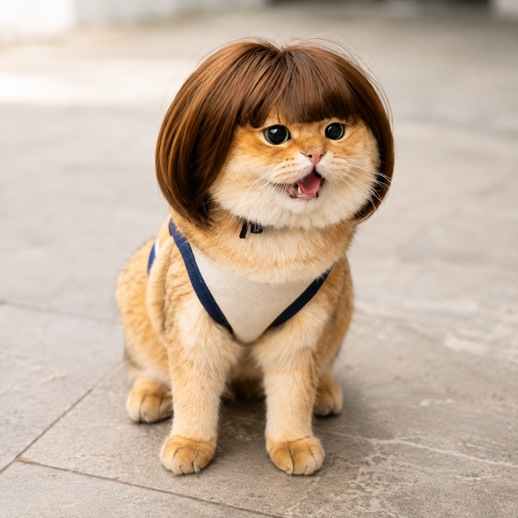 Katzenperücken-Accessoires, Hunde-Kopfschmuck, lustiges Kostüm, Welpen-Cosplay, Verkleidung, niedliche Tierperücke, Cosplay, lustige Requisiten, Kopf-Accessoires