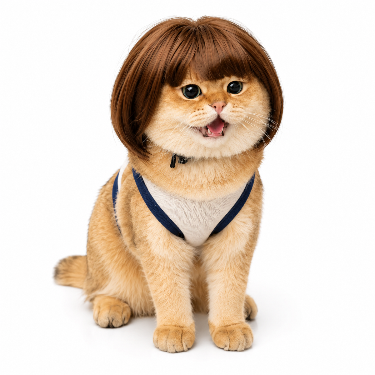 Cat Wig Accessories Dog Headdress Funny Costume Puppy Cosplay Dress Up Cute Pet Wig Cosplay Funny Props Head Accessories