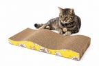 Kratzbrett für Katzen, Wellpappe, Schleifkralle, Platte + Katzenminze, Papierunterlage, Klettergerüst, Kratzmatte, Katzenkarton, Katzenspielzeug