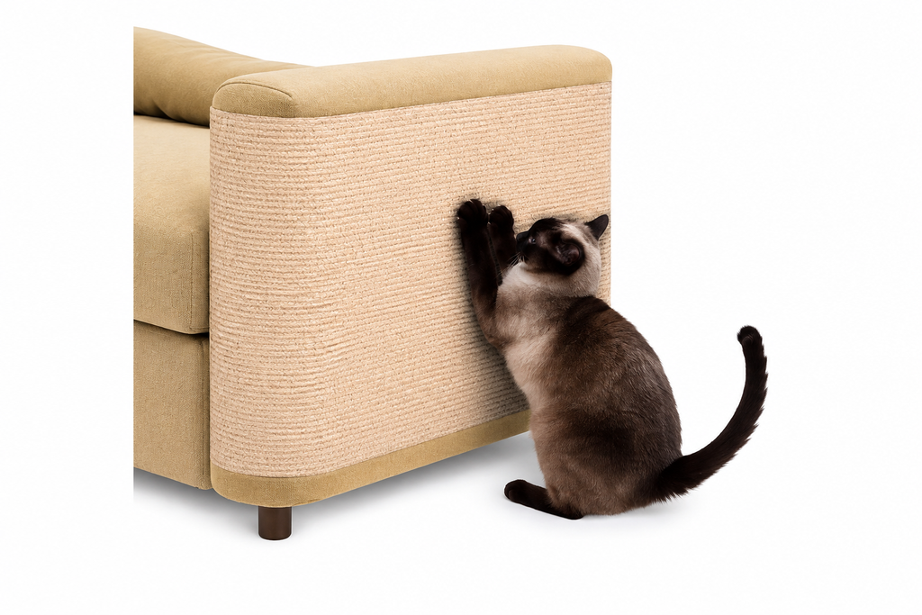 30x100CM selbstklebende, anpassbare Katzenkratzmatte – schützt Möbel & fördert gesunde Krallen