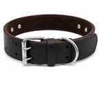 Benepaw Robustes Echtes Leder Hundehalsband mit Kontrollgriff, modisches, strapazierfähiges Schwerlast-Haustierhalsband für mittlere bis große Hunde