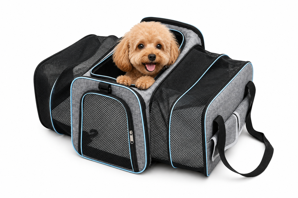 Pet Bag 1PC Cats and Dogs Chest Breathable Folding Portable Trolley Double Shoulder Handheld Crossbody Outdoor Bag Pet Products