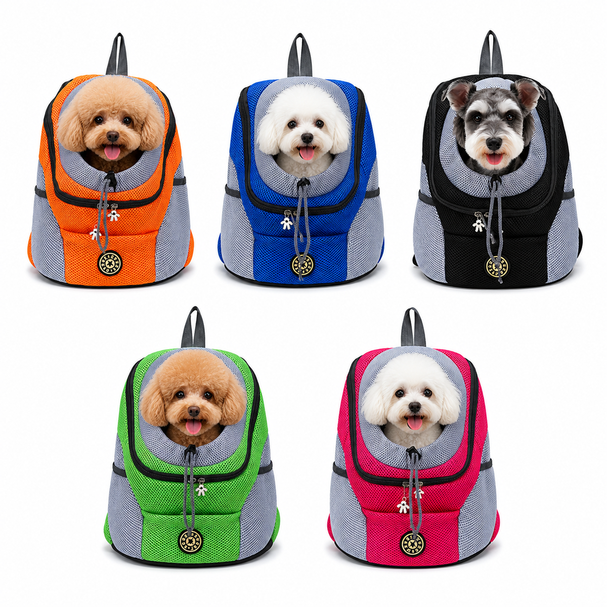 Pet Dog Carrier Bag Out Double Shoulder Portable Travel Backpack Outdoor PPet Dog Front Bag Mesh Backpack Head Pet Supplies