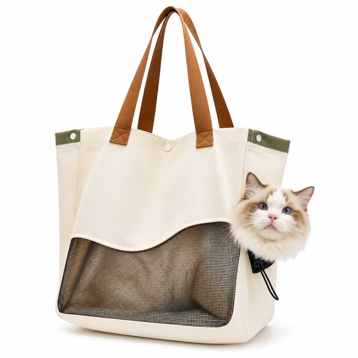 Breathable Pet Carrier Bag Handheld Shoulder Tote Small Medium Dogs Cats Oxford Canvas Portable Outdoor Travel Pack Pet Supplies