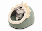 Deep Sleep Cat Bed Cartoon Pet Bed Foldable Removable Washable Pet Sleeping Bed for Small Dog Mat Bag Cave Cats Bed