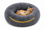 40–90 cm, 6 Größen, rundes Haustierbett für große Hunde, superweiches Katzenbett, Plüsch-Hundehütte für mittelgroße Hunde, Winter, warmes Schlafbett