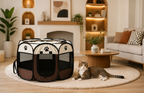 Portable Foldable Pet Tent Kennel Octagonal Fence Puppy Shelter Easy To Use Outdoor Easy Operation Large Dog Cages Cat Fences