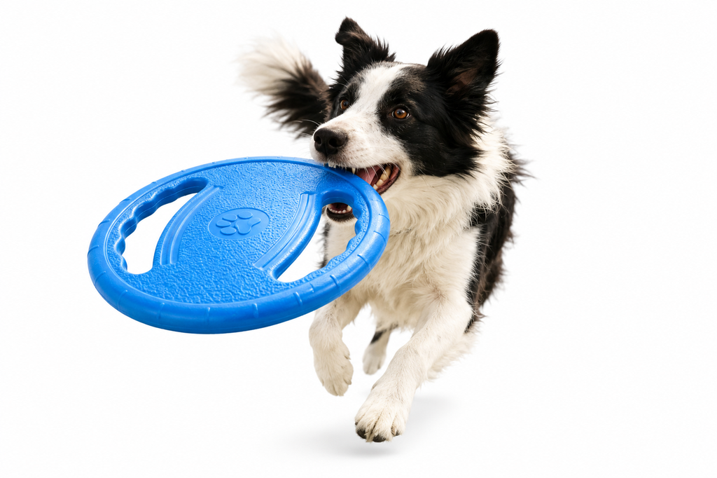 Hunde EVA Flugscheibe Zahn Kaubare Spielzeug Trainierbar Unzerstörbar Haustierbedarf Spielzeuge Groß Sicher Klein Hund Gelenk Robust Spielzeug Widerstandsfähig