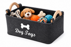 Felt pet toy box, dog toy box, storage basket box - perfect for organizing pets