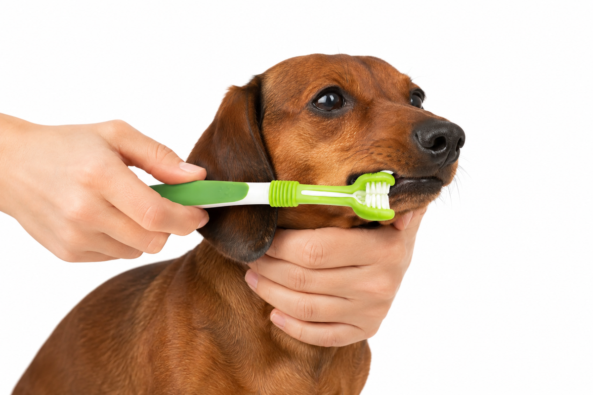 3-Sided Pet Toothbrush Dog Plastic Toothbrush Removing  Tartar Cleaning Mouth Pet  Care Cat Cleaning Mouth