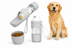 Portable Dog Cat Water Bottle with Storage Food and Water Container for Puppy Pets dogs Feeder Bowl Outdoor Travel Pet supplies