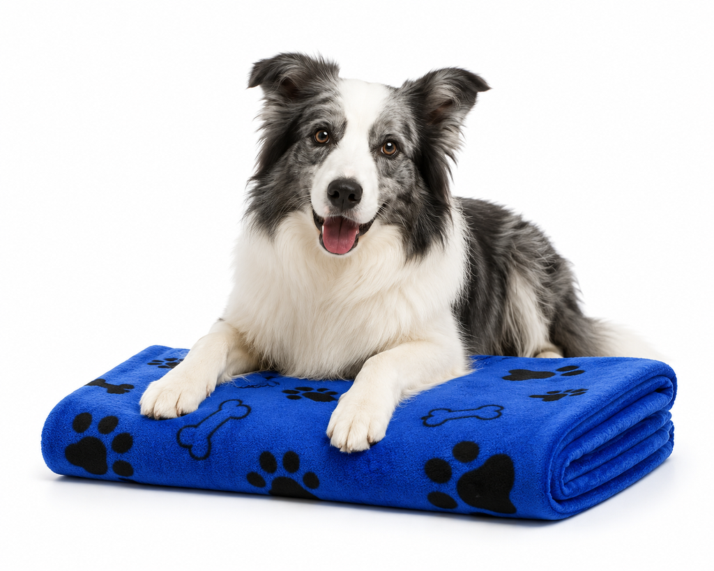 1pc Quick-Drying Microfiber Dog Towel Absorbent Pet Bath Product Fiber Quick-drying Bath Towel Car Wiping Cloth Pet Supplies