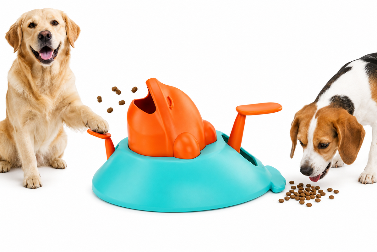 Interactive Pet Feeder Toy for Dogs Cats Slow Eating Puzzle Feeder with Whale Design Anxiety Relief IQ Training Treat Dispenser