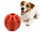 Hundespielzeugball, Ungiftiger Bissfester Spielzeugball für Haustierhunde, Welpen, Katzen, Hundefutterspender, Kauspielzeug, Zahnreinigungsball