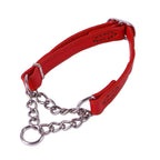 Halsband für Hunde aus echtem Leder, Rindsleder, Martingal-Hundehalsbänder für mittelgroße bis große Rassen, Pitbull, Mastiff, Boxer, Bully, 2,0/2,5 cm