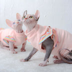Winter Warme Katzenkleidung Weiche Katzen Baumwoll-Hoodies Sphynx-Haarlose Katzenkostüme Pullover Sphinx Kätzchen Kleid Jacke für Katzen