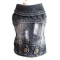 Fashion Katze Jeansweste Welpenjacke Lässige Jeansmantel Outfits Frühling Herbst Katzenkleidung für Kätzchen Kleine Mittlere Katzen Haustierbekleidung