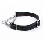 Halsband für Hunde aus echtem Leder, Rindsleder, Martingal-Hundehalsbänder für mittelgroße bis große Rassen, Pitbull, Mastiff, Boxer, Bully, 2,0/2,5 cm