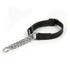 Halsband für Hunde aus echtem Leder, Rindsleder, Martingal-Hundehalsbänder für mittelgroße bis große Rassen, Pitbull, Mastiff, Boxer, Bully, 2,0/2,5 cm