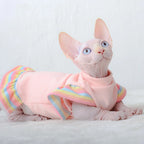Winter Warme Katzenkleidung Weiche Katzen Baumwoll-Hoodies Sphynx-Haarlose Katzenkostüme Pullover Sphinx Kätzchen Kleid Jacke für Katzen