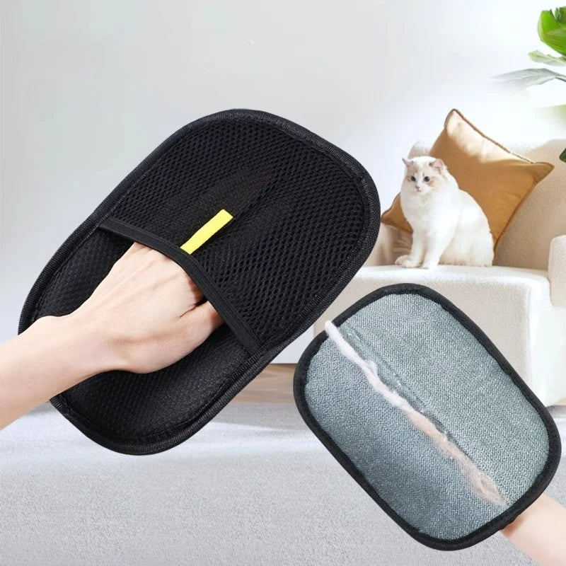 Tierhaarentferner Tragbar Waschbar Kleidung Haarentfernungs-Handschuhe Haustier-Reinigungszubehör