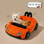 Supercar Cat Beds Kitten Bed Soft and Cozy Small Dog Beds with Pillow Washable Pet Mat for Puppy Kitty Funny Cats Toys Supplies
