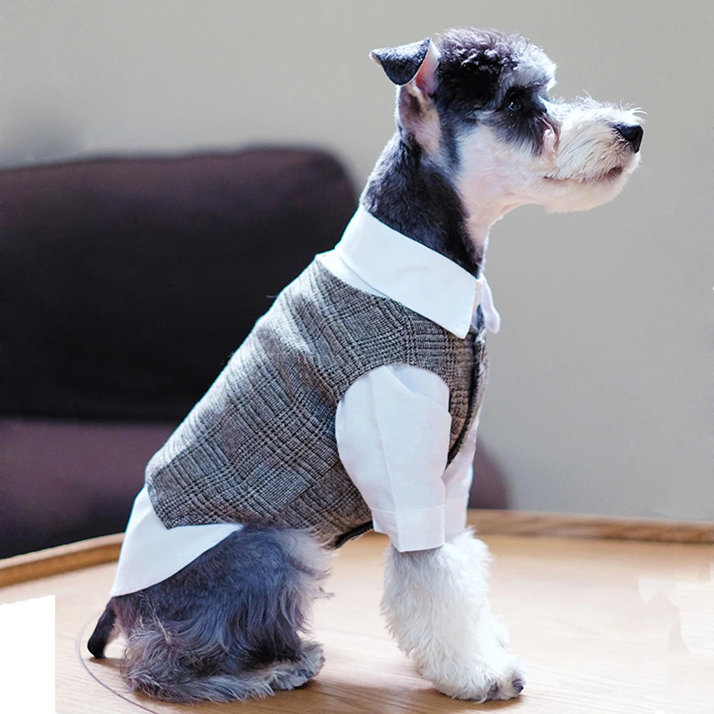 Dog Clothes Pet Gentleman Suit Coat Wedding Party Pet Clothes Dog Vest Coat Small Medium Dogs Cats Costume Bulldog Chihuahua