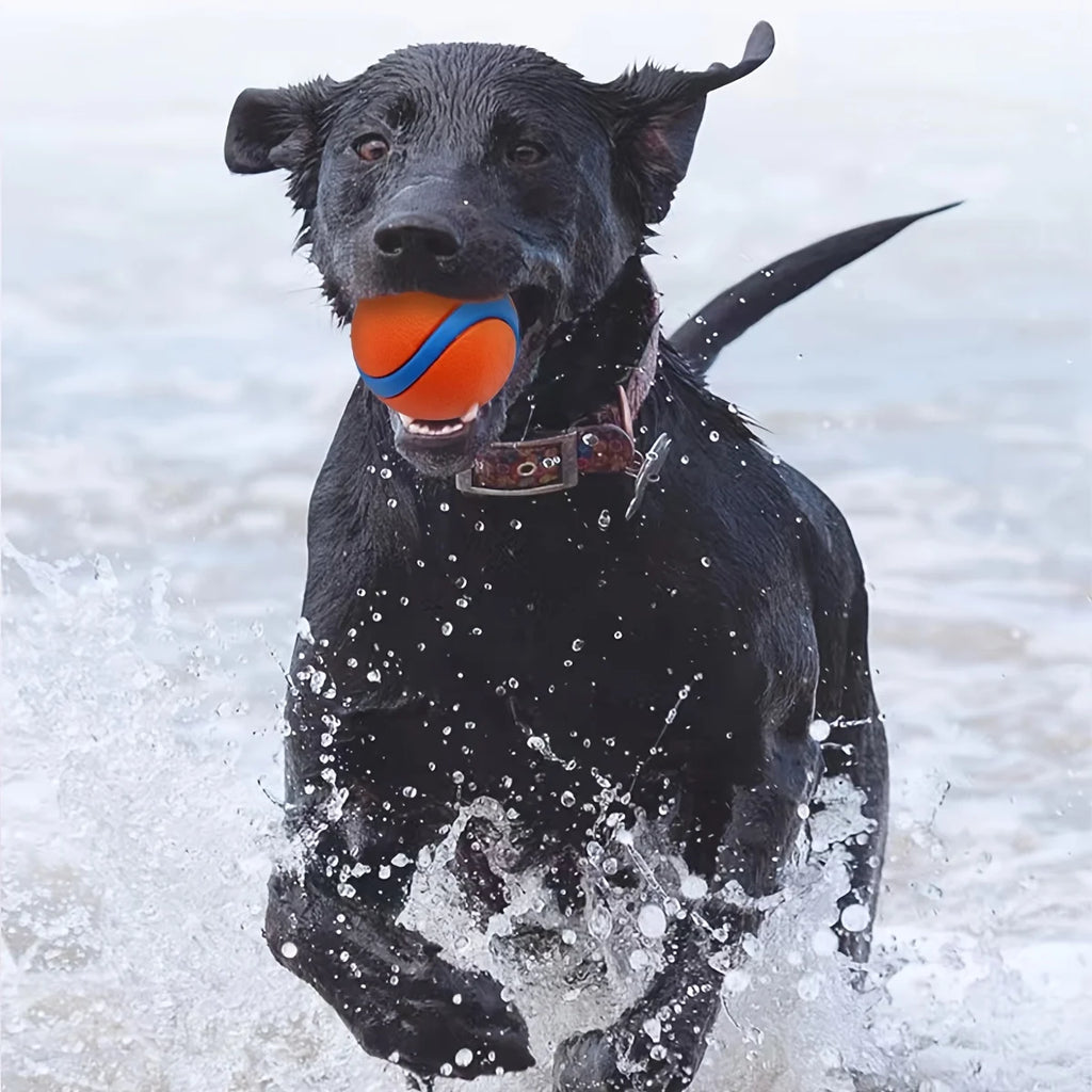 Strapazierfähiger Silikon-Hundekau-Ball – Interaktives Haustierspielzeug für mittelgroße Rassen, Zahnreinigung & Spielspaß, Hundespielzeug
