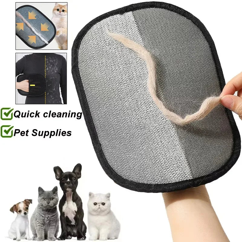 Tierhaarentferner Tragbar Waschbar Kleidung Haarentfernungs-Handschuhe Haustier-Reinigungszubehör