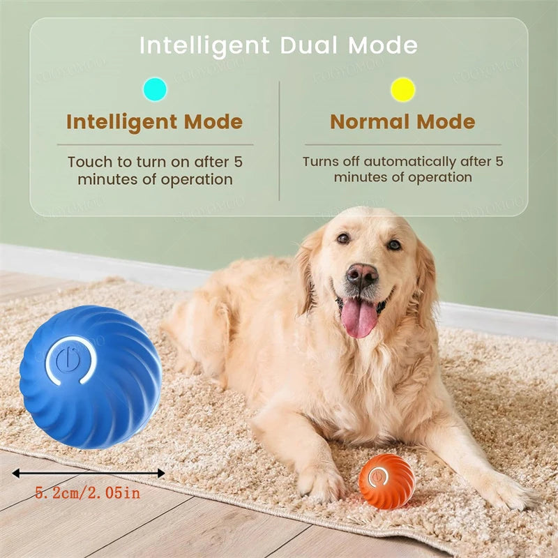 Intelligentes Hundespielzeug Ball Elektronisches interaktives Haustierspielzeug Beweglicher Ball USB Automatisch beweglich springend für Welpen Geburtstagsgeschenk Katzenprodukt