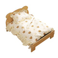 Katzenbett Holz Katze und Hundebett mit Teddybär-Muster Innenmöbel für Haustiere, vom Boden bis zur Decke (20*11 Zoll), bequem, langlebig