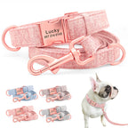 Personalisiertes Hundehalsband, verstellbar, Nylon, mit Gravur, für kleine, mittlere und große Hunde, Chihuahua, Pitbull