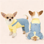 Hundekleidung Ganzjährig Weiches, dehnbares Haustier-Shirt für Welpen, Kätzchen, Atmungsaktive Baumwoll-Haustierkostüme, Gestreifte Alltagsoutfits