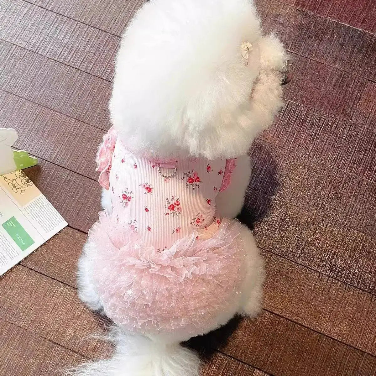New Pet Clothes Thin Dog Summer Cat Dog Clothes Skirt Lace Floral Pieces Breathable Skin Friendly Dog Teddy Beard Corgi