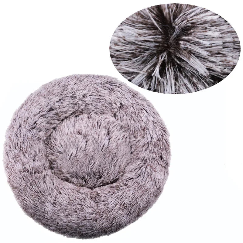 40–90 cm, 6 Größen, rundes Haustierbett für große Hunde, superweiches Katzenbett, Plüsch-Hundehütte für mittelgroße Hunde, Winter, warmes Schlafbett