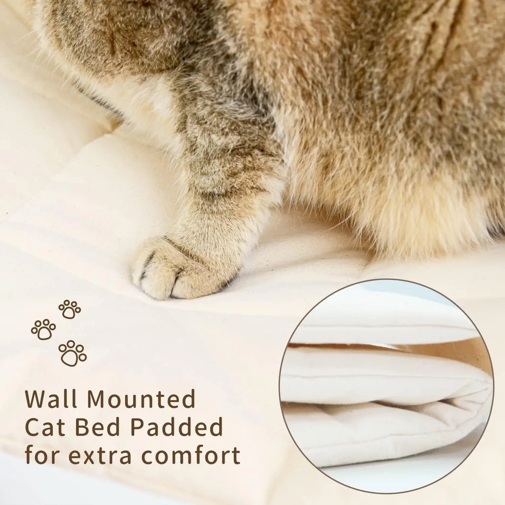Katzen-Hängemattenbett zur Wandmontage, kletternd, für Katzen, Kätzchen, Bett, Möbel, stabiles Regal, Sitzstangen, Katzenhaus zum Schlafen, Spielen, Zubehör